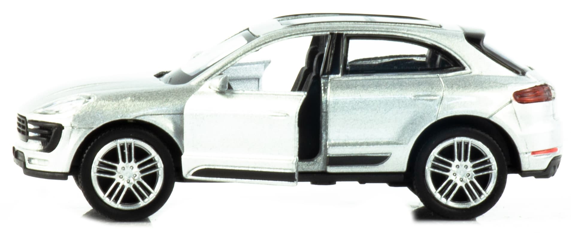 Металлическая машинка Play Smart 1:50 «Porsche Macan» 6527D Fast Wheels, инерционная / Серебристый