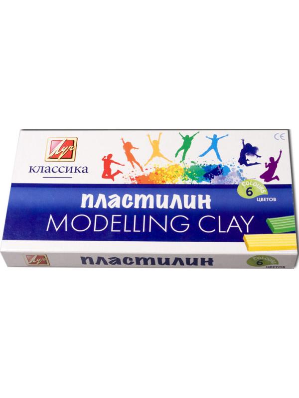 Пластилин Классика (Детство) 6 цветов, стек, 120гр