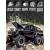 Металлическая машинка XHD 1:28 «Mercedes-Benz G-class 6x6 Off-Road с Мотоциклом» B3203 19 см. инерционная, свет, звук / Черный