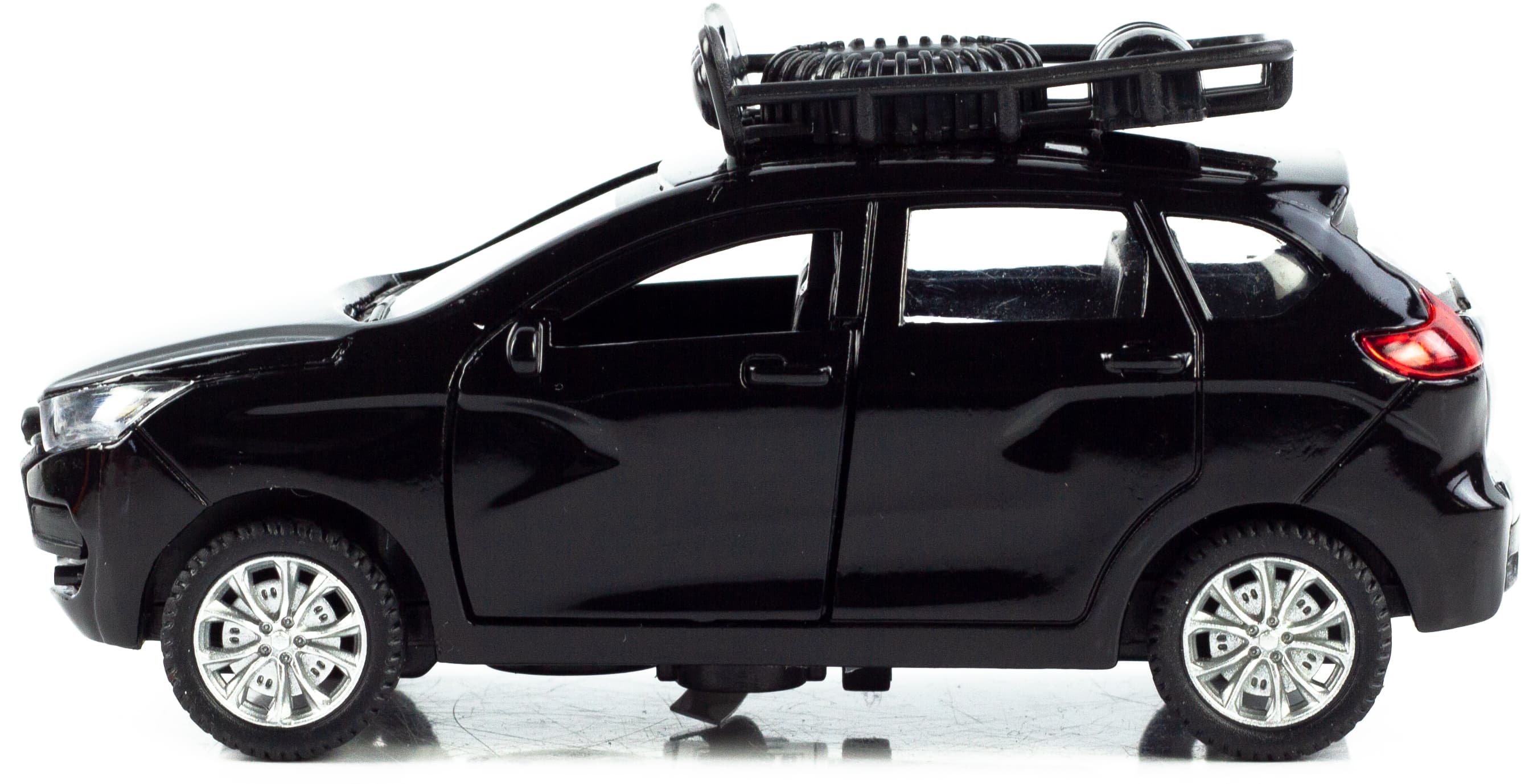 Металлическая машинка Danliao 1:43 «X-Ray» 12.5 см. 6905-6 инерционная, свет, звук / Черный