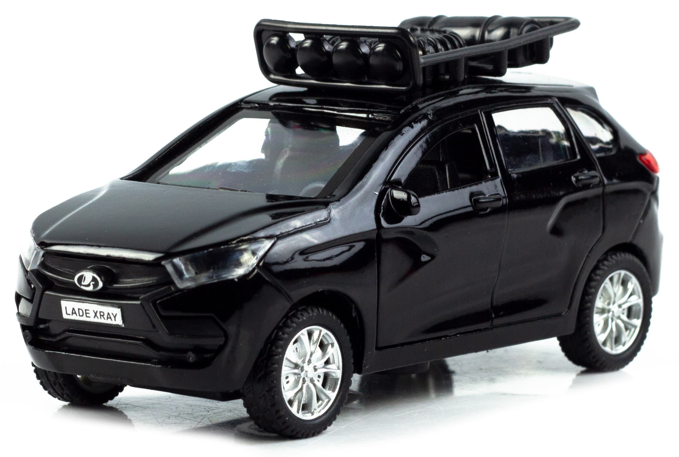 Металлическая машинка Danliao 1:43 «X-Ray» 12.5 см. 6905-6 инерционная, свет, звук / Черный