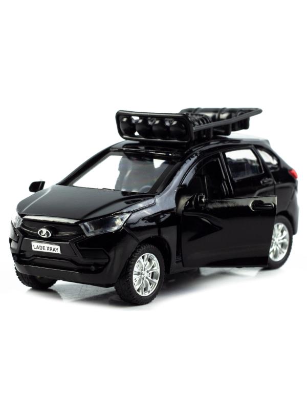 Металлическая машинка Danliao 1:43 «X-Ray» 12.5 см. 6905-6 инерционная, свет, звук / Черный