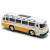 Металлический автобус 1:32 «ЛАЗ 697-Е («Турист»)» 14.5 см. A1814-12D, инерционный, свет, звук / Желтый