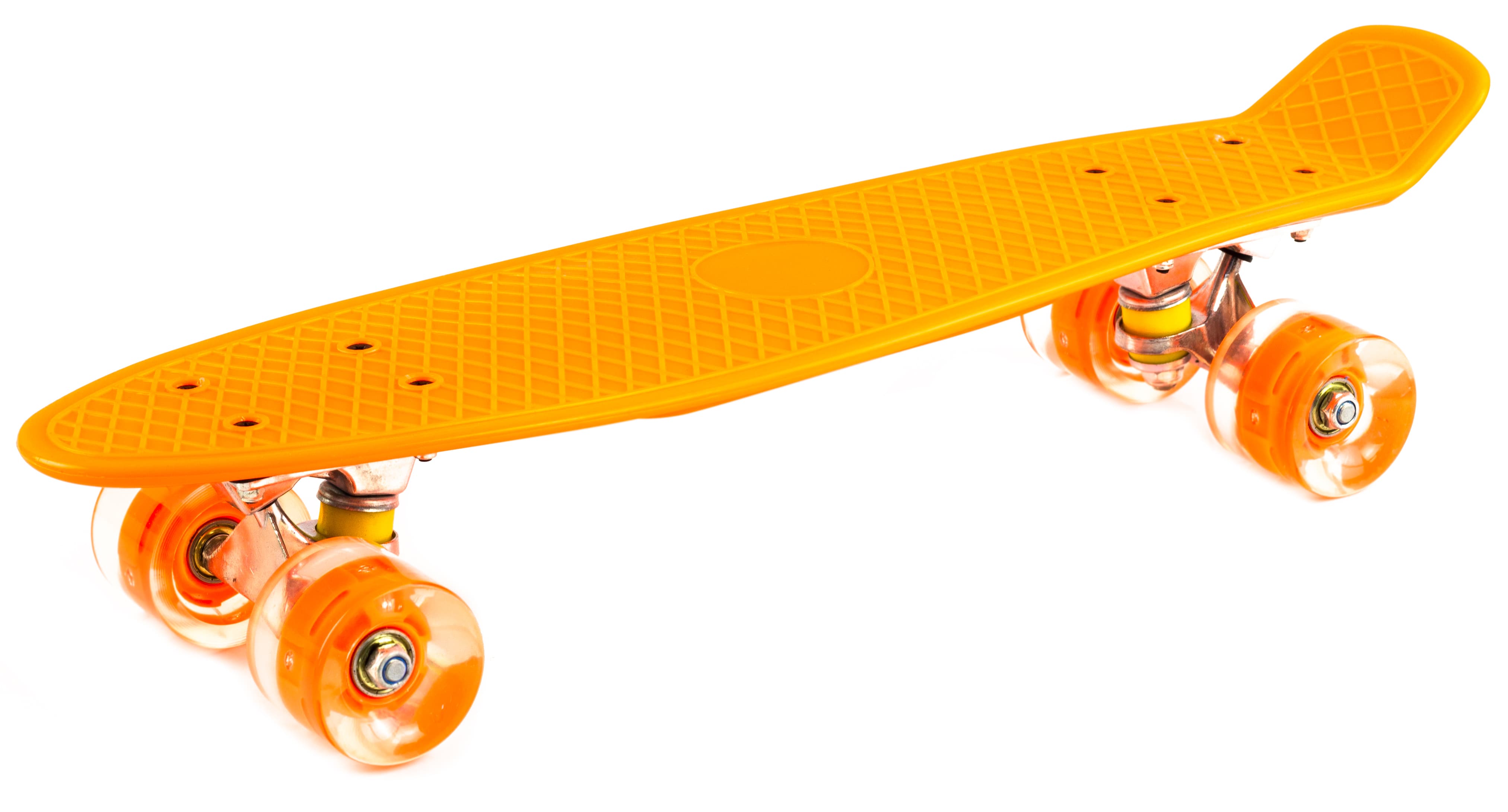 Пенни Борд со светящимися колесами, 57 см, 00120 / Оранжевый