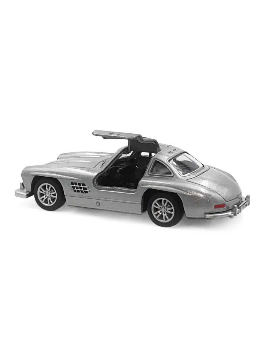 Металлическая машина Play Smart 1:47 «Mercedes SL300» 6526WC инерционная / Серебристый