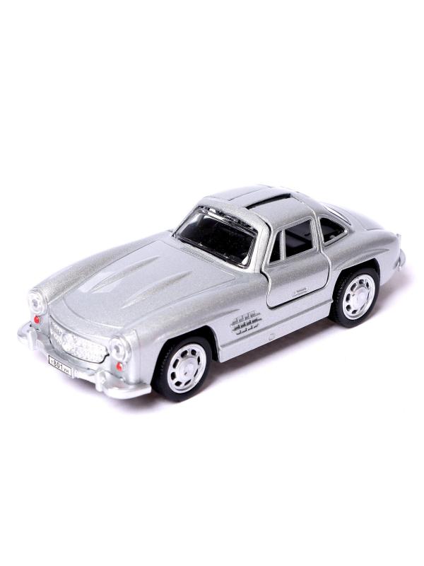 Металлическая машина Play Smart 1:47 «Mercedes SL300» 6526WC инерционная / Серебристый