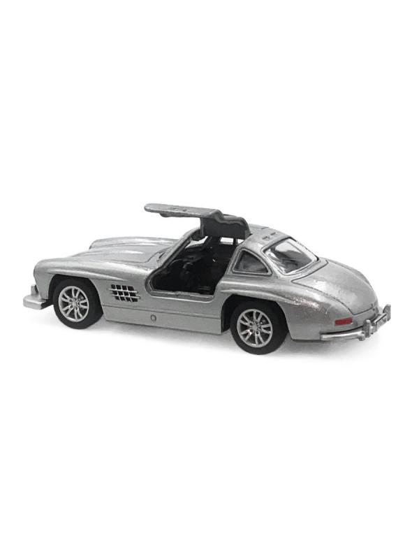 Металлическая машина Play Smart 1:47 «Mercedes SL300» 6526WC инерционная / Серебристый
