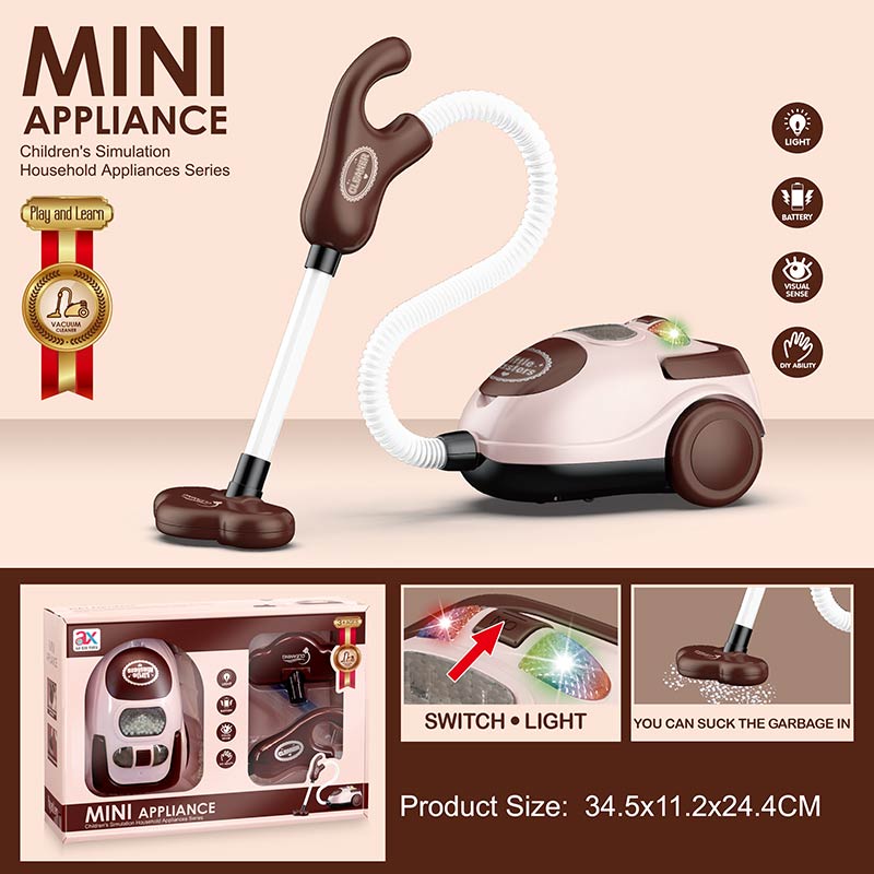 Набор игрушечной бытовой техники «Пылесос» со световыми и звуковыми эффектами / 6741A