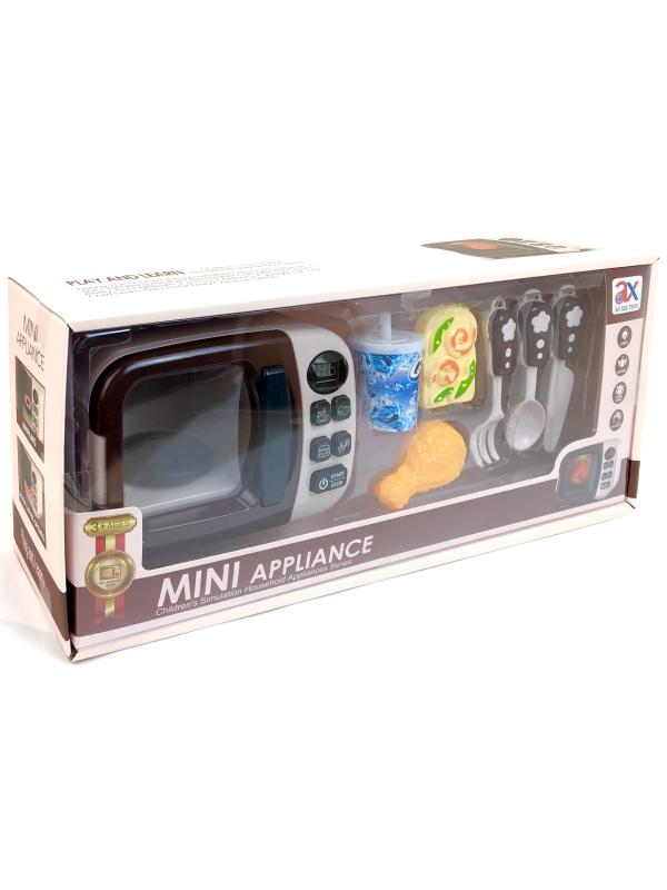 Набор игрушечной бытовой техники «Микроволновая печь» со световыми эффектами и с аксессуарами 6745A