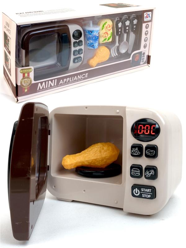 Набор игрушечной бытовой техники «Микроволновая печь» со световыми эффектами и с аксессуарами 6745A