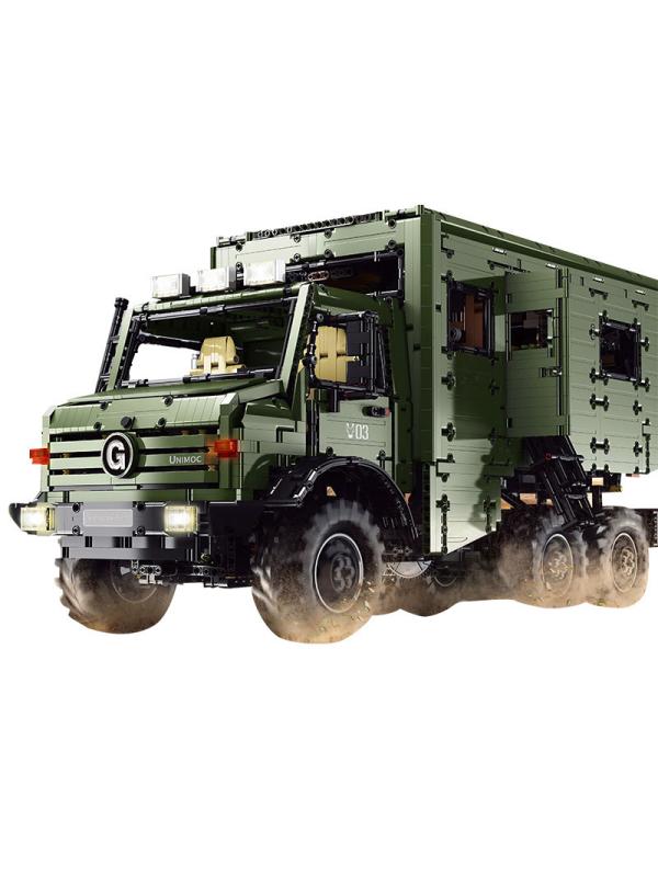 Радиоуправляемый конструктор «Военный грузовик» LE-J907 / 6689 деталей