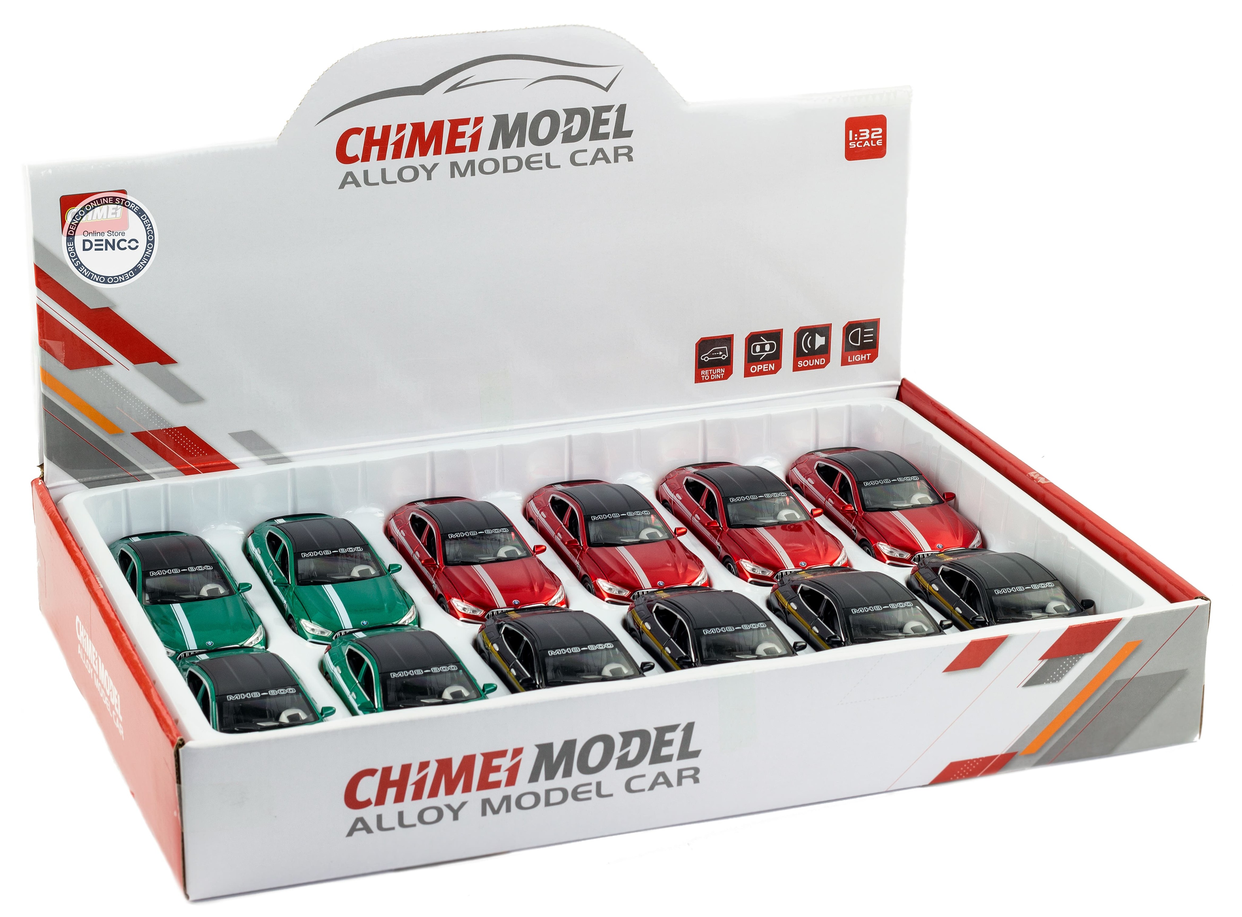 Металлическая машинка ChiMei Model 1:32 «BMW M8 Manhart» 16 см. CM308, инерционная, свет, звук / Микс