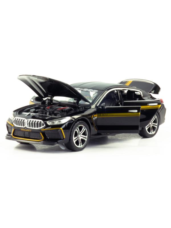 Металлическая машинка ChiMei Model 1:32 «BMW M8 Manhart» 16 см. CM308, инерционная, свет, звук / Микс