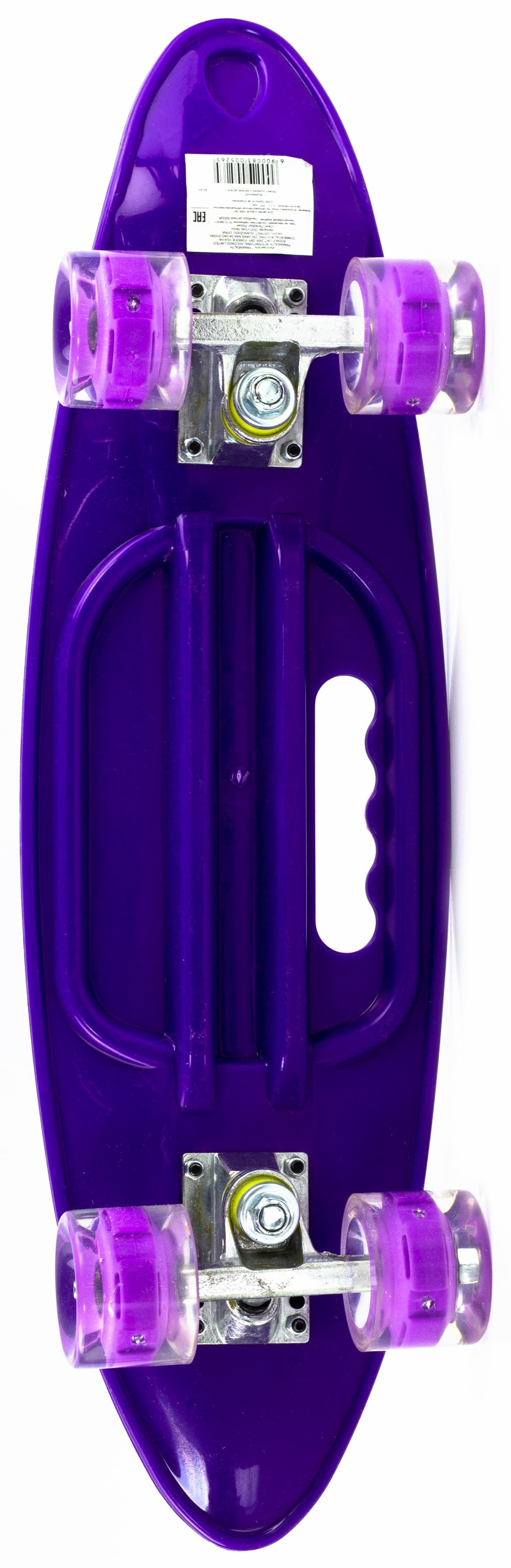 Пенни Борд со светящимися колесами и ручкой для переноски S00526 / Фиолетовый