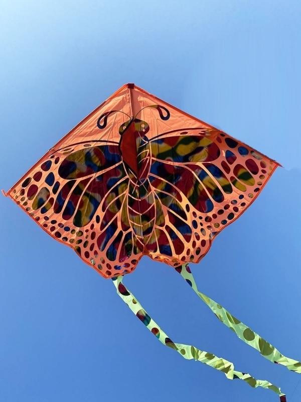 Воздушный змей «Бабочка», 115х55 см. 43852 / Оранжевый