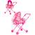 Детская коляска c люлькой-переноской для кукол 43 см Melobo, металлическая 9308 / Светло-розовый
