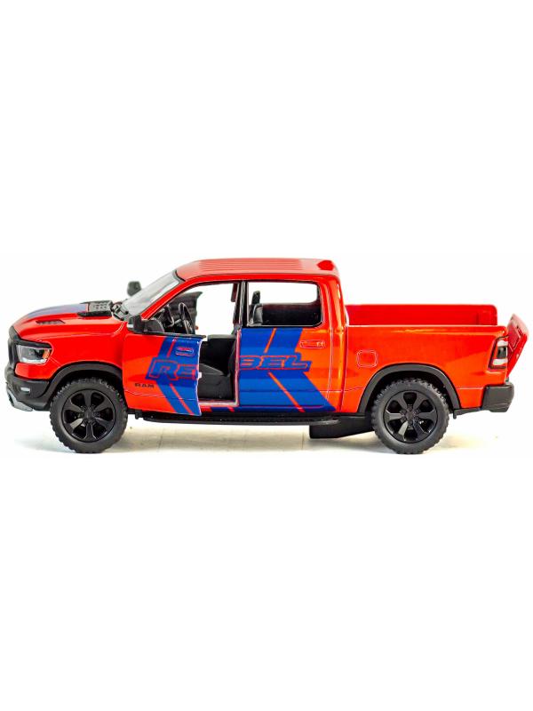Металлическая машинка Kinsmart 1:46 «2019 Dodge RAM 1500 Livery Edition» KT5413DF, инерционная / Красный