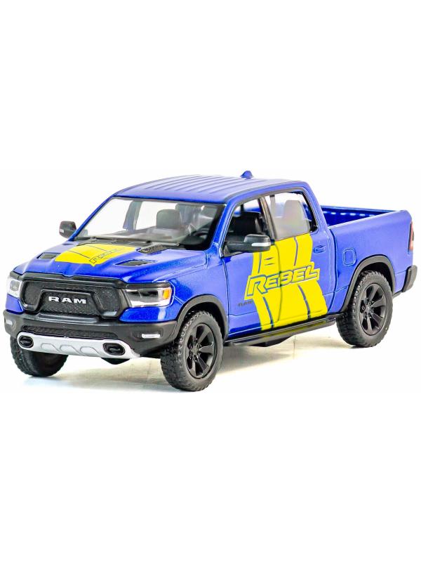 Металлическая машинка Kinsmart 1:46 «2019 Dodge RAM 1500 Livery Edition» KT5413DF, инерционная / Синий