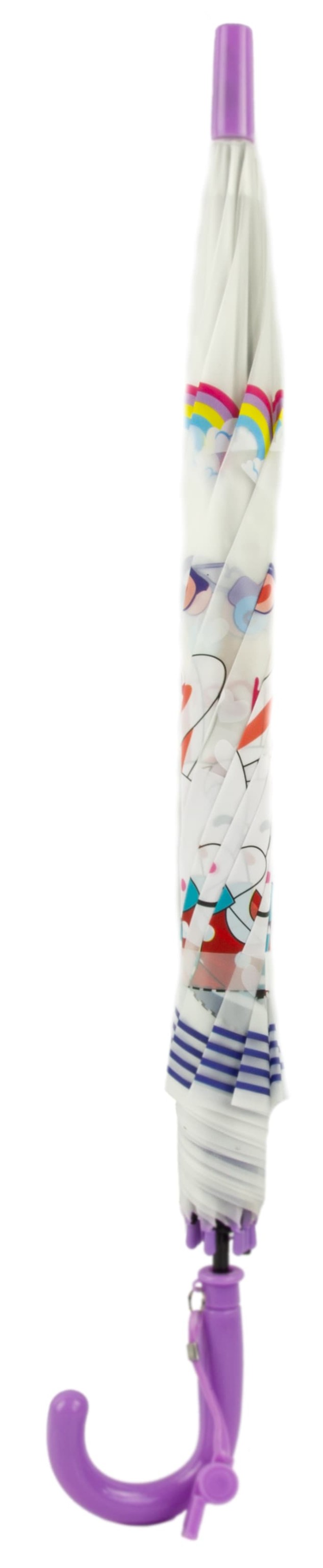 Зонтик детский со свистком, полуавтомат, 80 см., 43413 / Микс