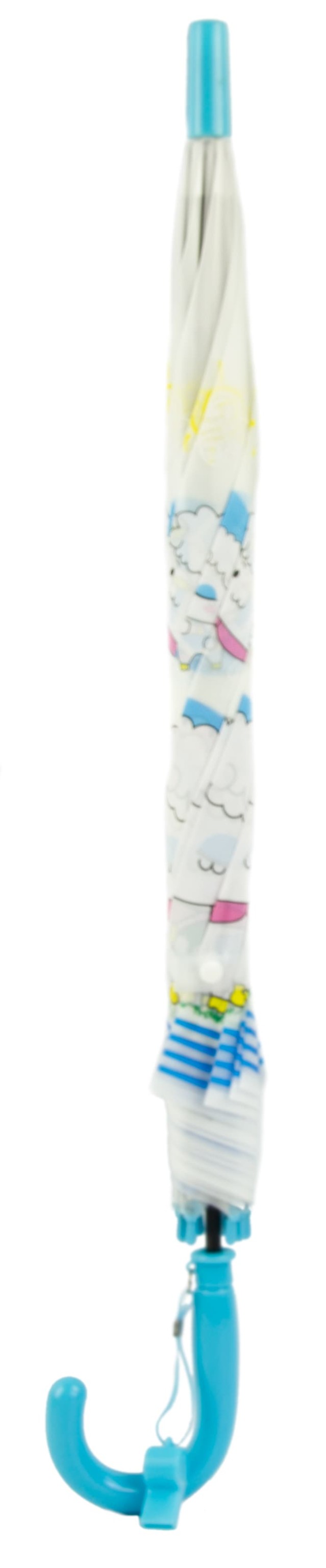 Зонтик детский со свистком, полуавтомат, 80 см., 43413 / Микс