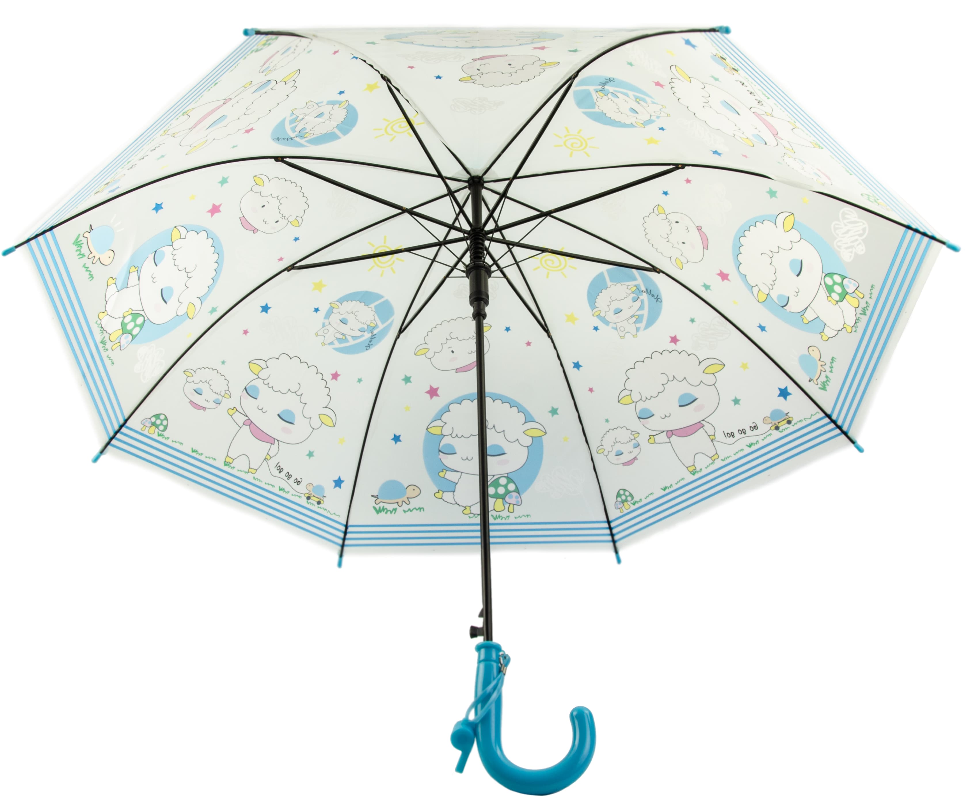 Зонтик детский со свистком, полуавтомат, 80 см., 43413 / Микс