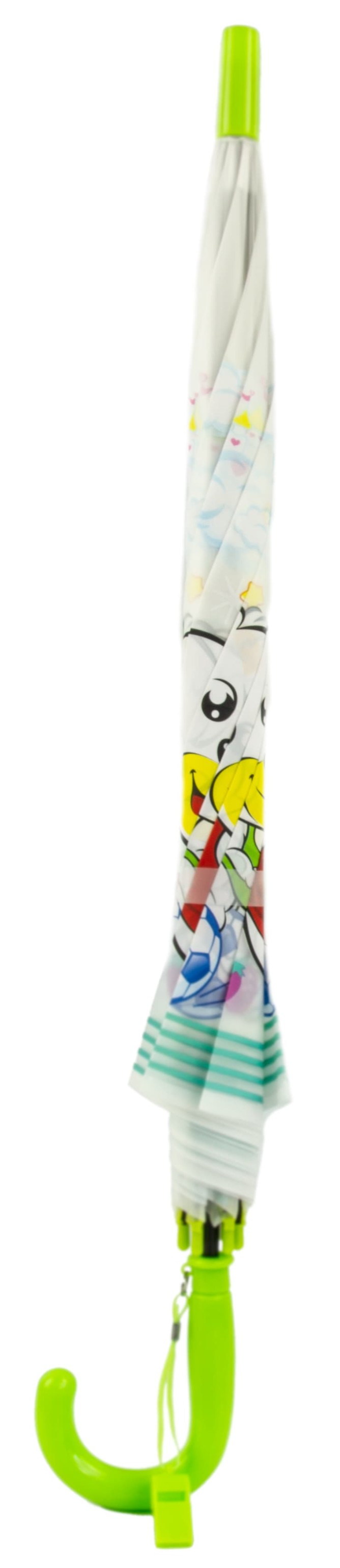 Зонтик детский со свистком, полуавтомат, 80 см., 43413 / Микс