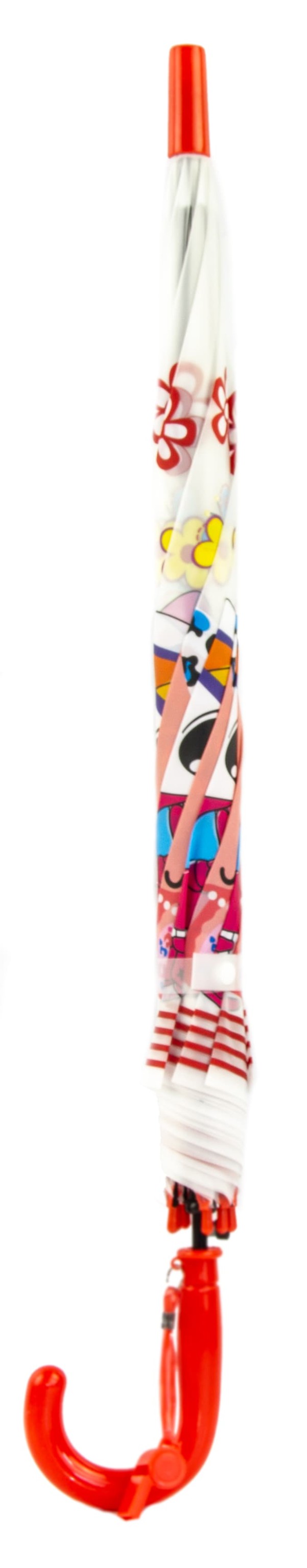 Зонтик детский со свистком, полуавтомат, 80 см., 43413 / Микс