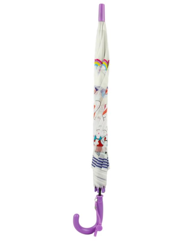 Зонтик детский со свистком, полуавтомат, 80 см., 43413 / Микс
