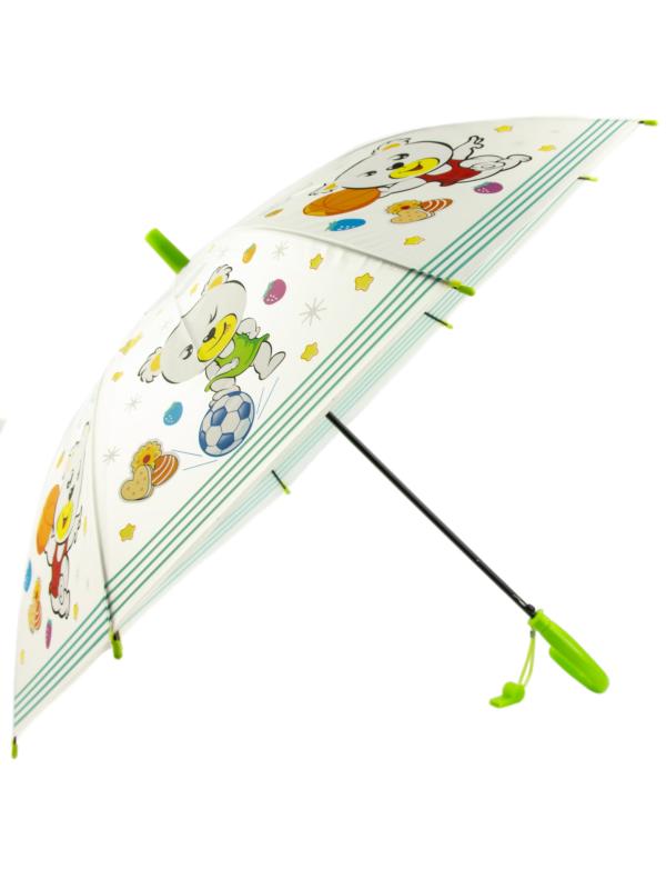 Зонтик детский со свистком, полуавтомат, 80 см., 43413 / Микс