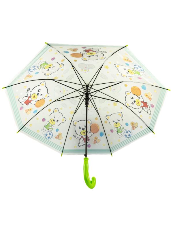 Зонтик детский со свистком, полуавтомат, 80 см., 43413 / Микс