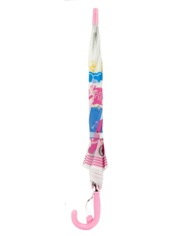 Зонтик детский со свистком, полуавтомат, 80 см., 43413 / Микс