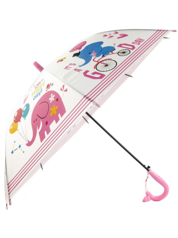 Зонтик детский со свистком, полуавтомат, 80 см., 43413 / Микс