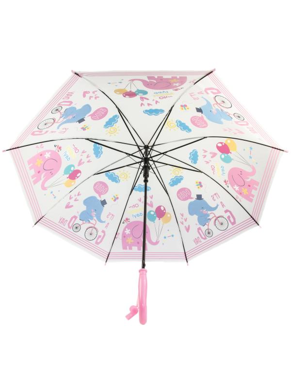 Зонтик детский со свистком, полуавтомат, 80 см., 43413 / Микс