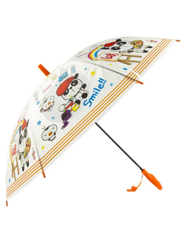 Зонтик детский со свистком, полуавтомат, 80 см., 43413 / Микс