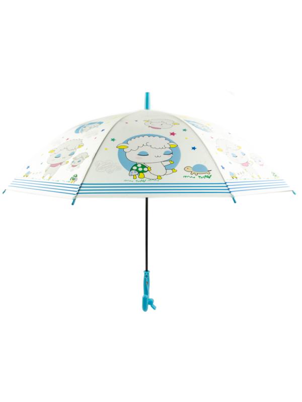 Зонтик детский со свистком, полуавтомат, 80 см., 43413 / Микс