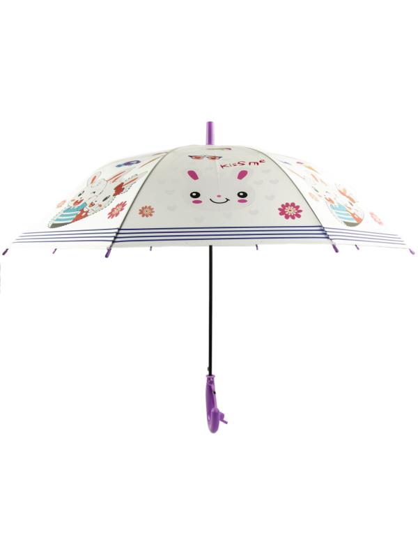 Зонтик детский со свистком, полуавтомат, 80 см., 43413 / Микс