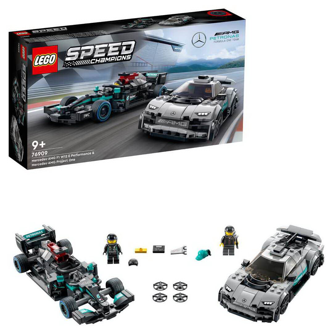 Конструктор LEGO Speed Champions Mercedes-AMG F1 W12 E Performance и Mercedes-AMG Project One