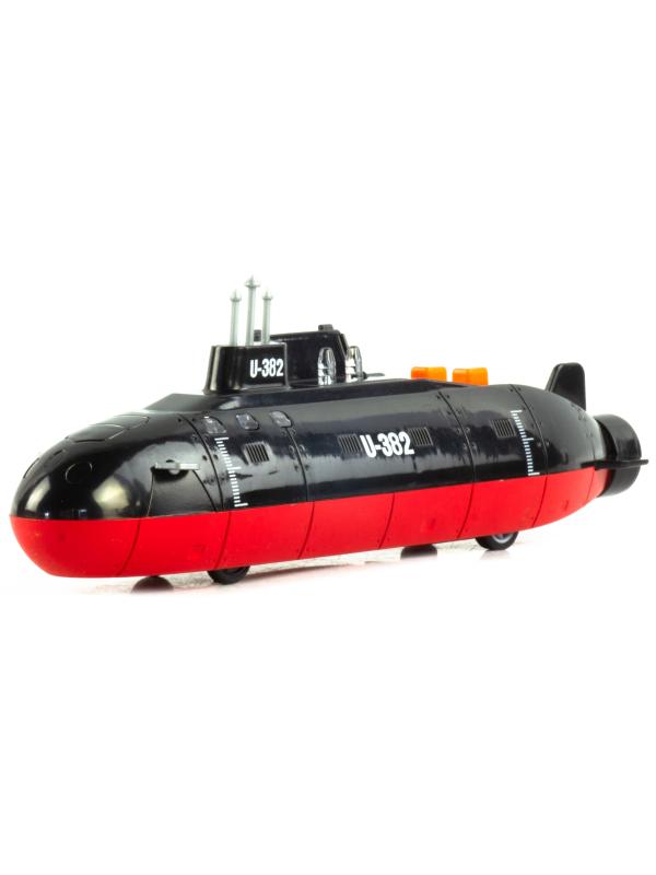 Металлическая подводная лодка «U382» со световыми и звуковыми эффектами, JL640 / Черно-красный