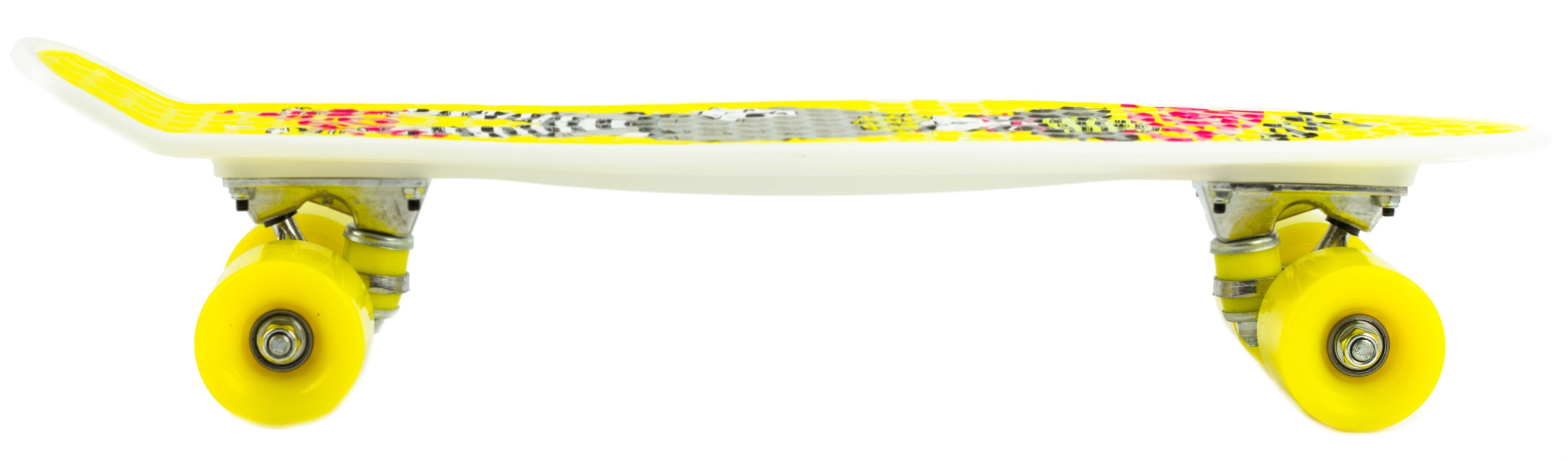 Пенни Борд с силиконовыми колесами, 57 см. 00163 / Желтый