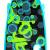 Пенни борд со светящимися колесами и ручкой для переноски, 55 см. S00165 / Голубой