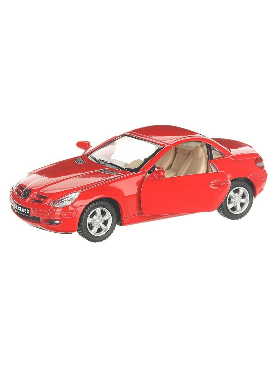 Металлическая машинка Kinsmart 1:32 «Mercedes-Benz SLK Class» KT5095D, инерционная / Красный