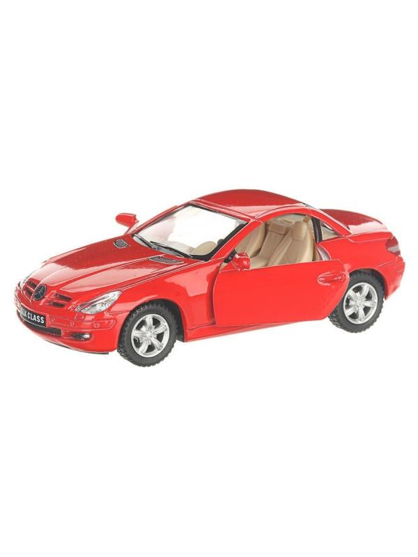 Металлическая машинка Kinsmart 1:32 «Mercedes-Benz SLK Class» KT5095D, инерционная / Красный