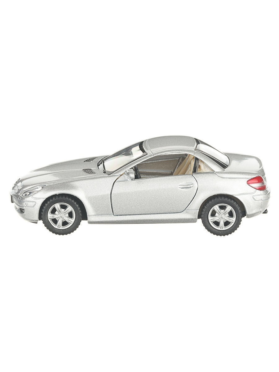 Металлическая машинка Kinsmart 1:32 «Mercedes-Benz SLK Class» KT5095D, инерционная / Серебристый