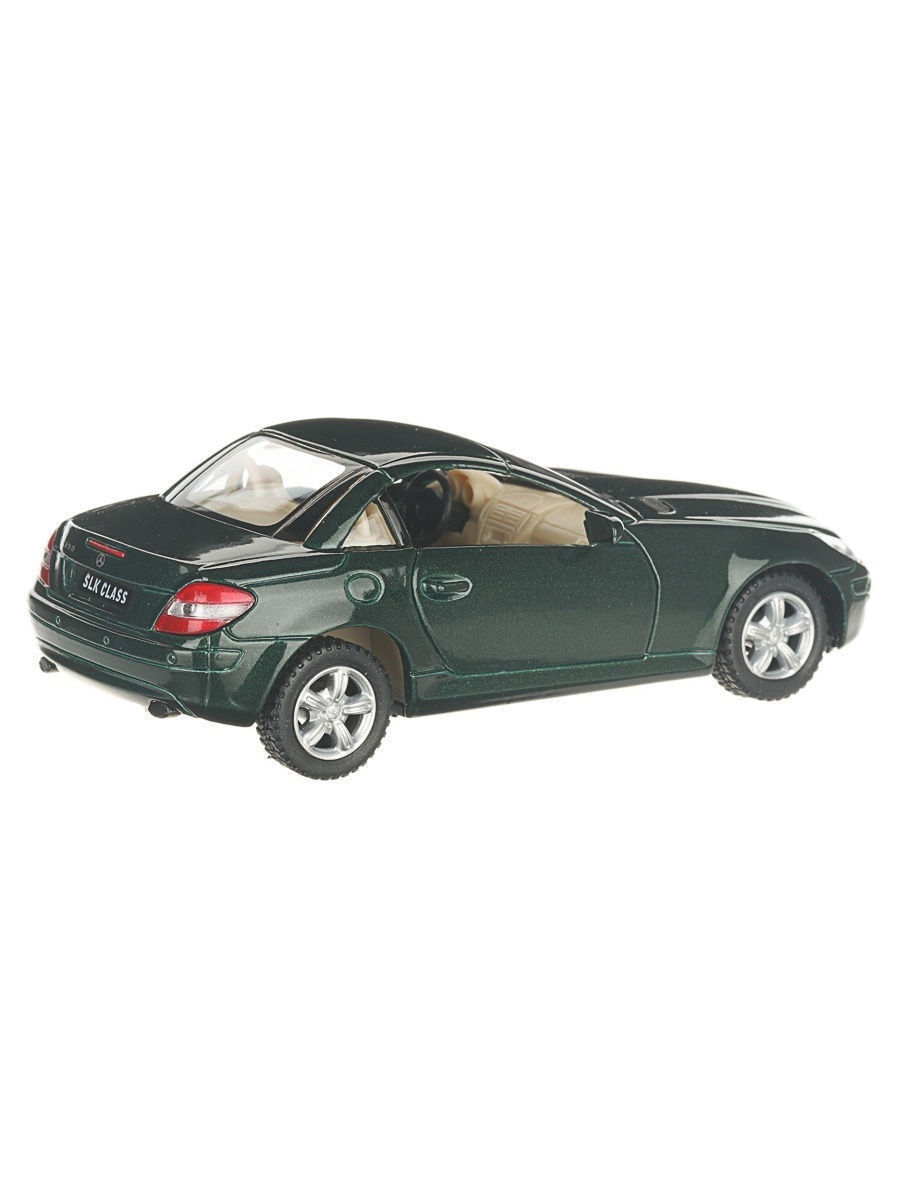Металлическая машинка Kinsmart 1:32 «Mercedes-Benz SLK Class» KT5095D, инерционная / Темно-зеленый