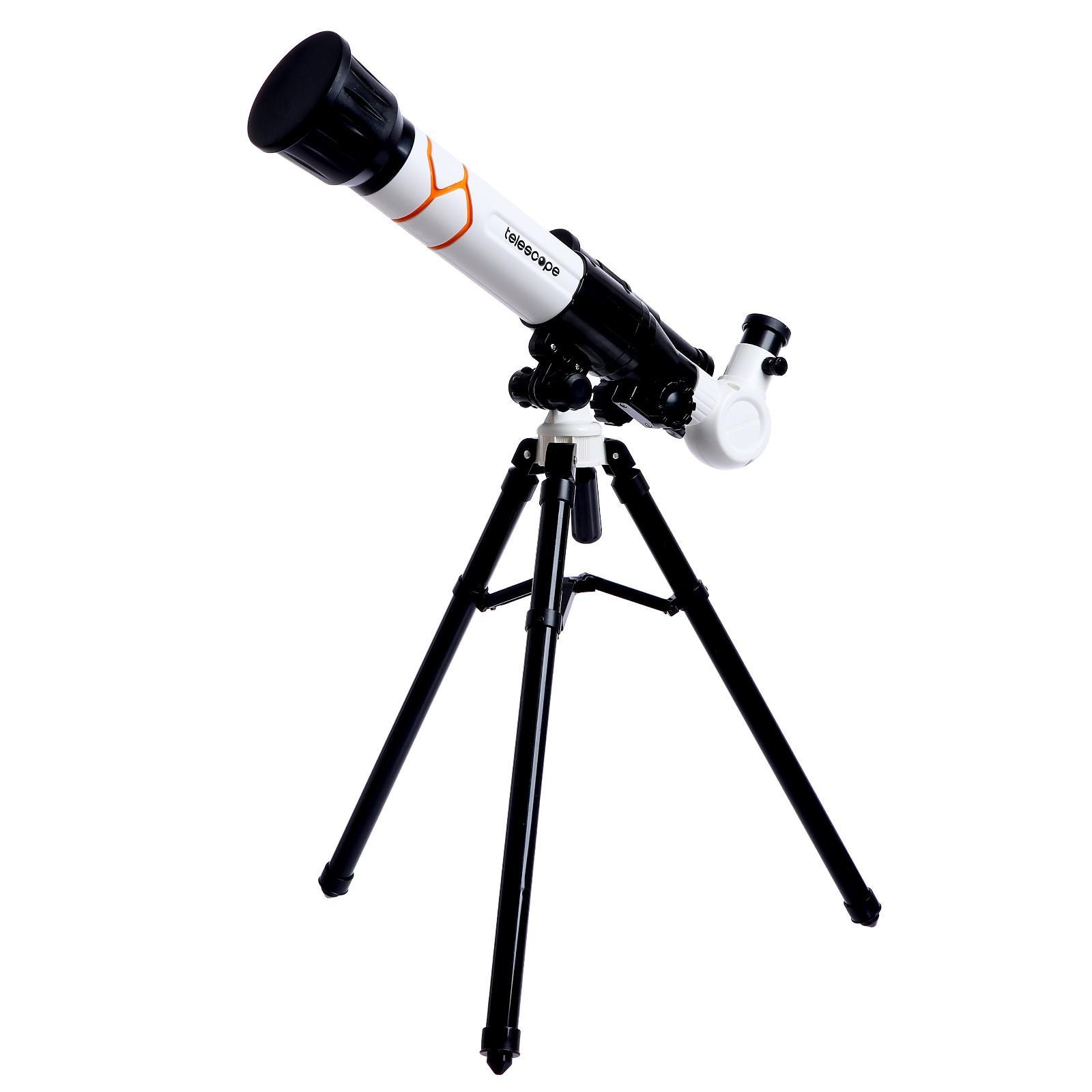 Телескоп детский «Юный астроном» 1001-1, с держателем для телефона / Микс