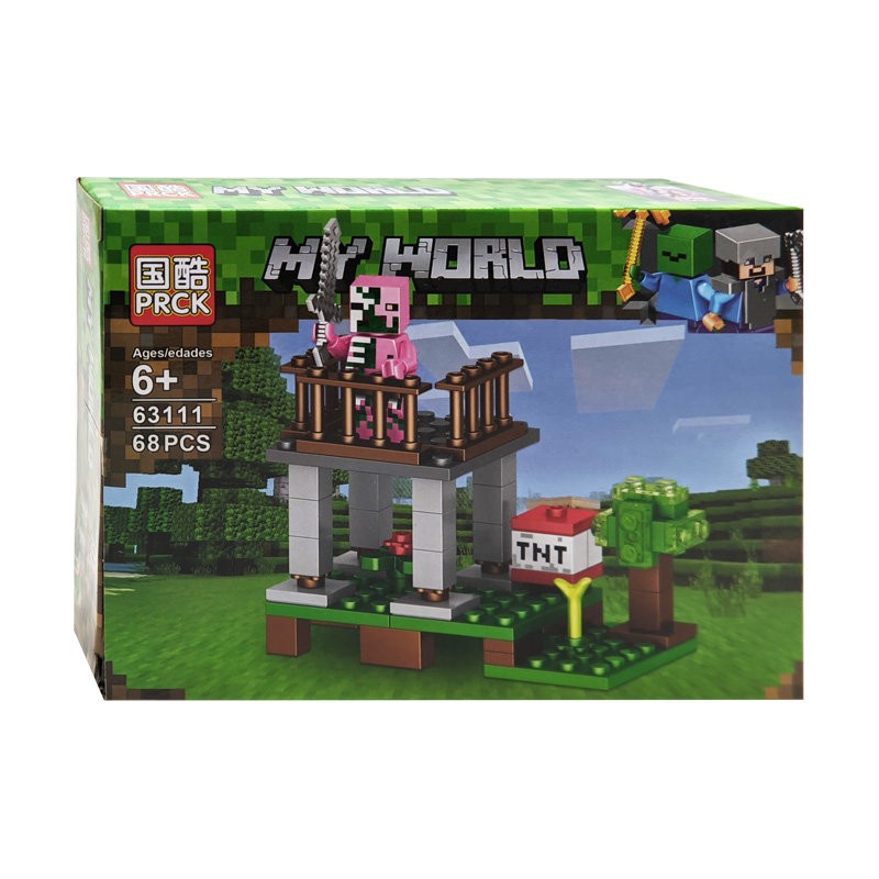Набор конструкторов PRCK «My World» 63111 (Minecraft) / 4 шт.