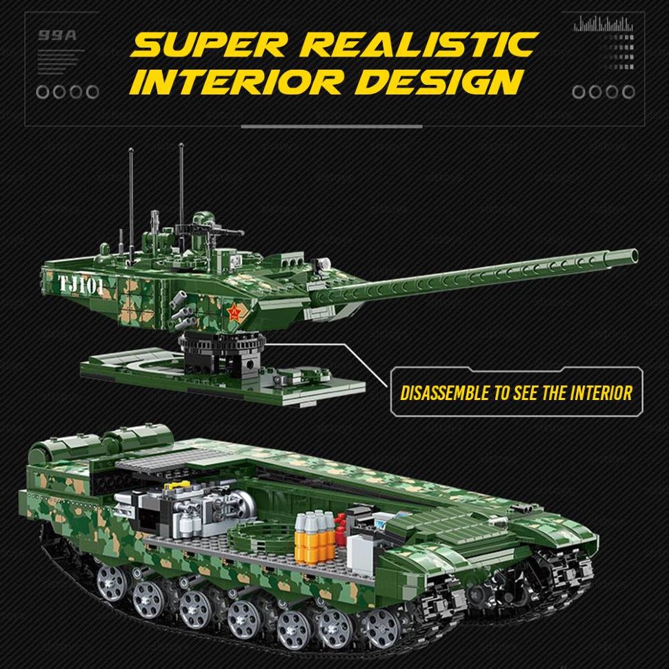 Конструктор Qman «Танк Type 99 (ZTZ-99A)» 23014 / 2743 детали
