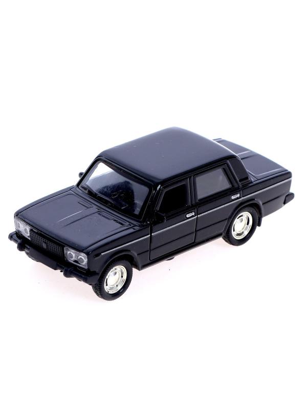 Машинка металлическая 1:32 «ВАЗ 2106» 187-188-12D, инерционная, свет, звук / Черный