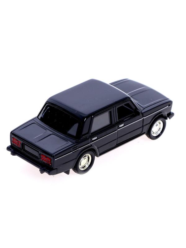 Машинка металлическая 1:32 «ВАЗ 2106» 187-188-12D, инерционная, свет, звук / Черный