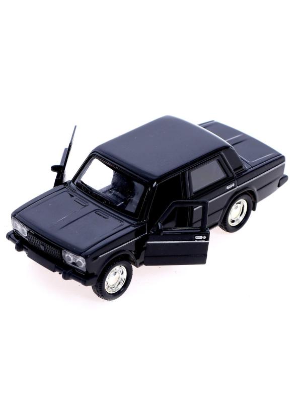 Машинка металлическая 1:32 «ВАЗ 2106» 187-188-12D, инерционная, свет, звук / Черный